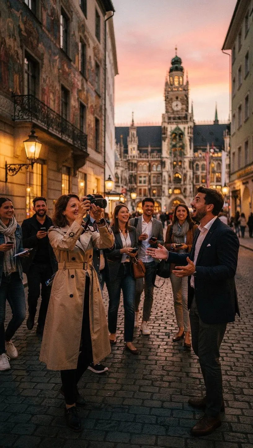 Gedruckter Stadtplan und Routenkit auf einem Holztisch, bereit für selbstständige Stadtrundgänge und Entdeckungen.